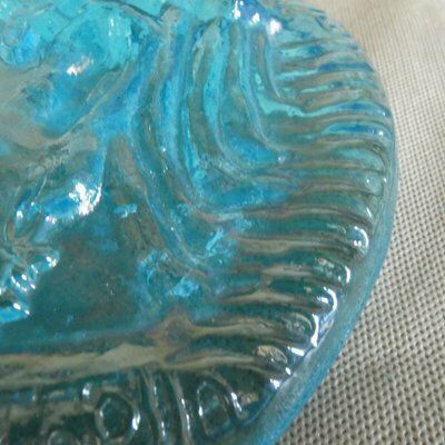 photo for sale Italian Murano Glass Bas Relief Tile By Gianfranco Lai Olla For Egidio Costantini, 1986