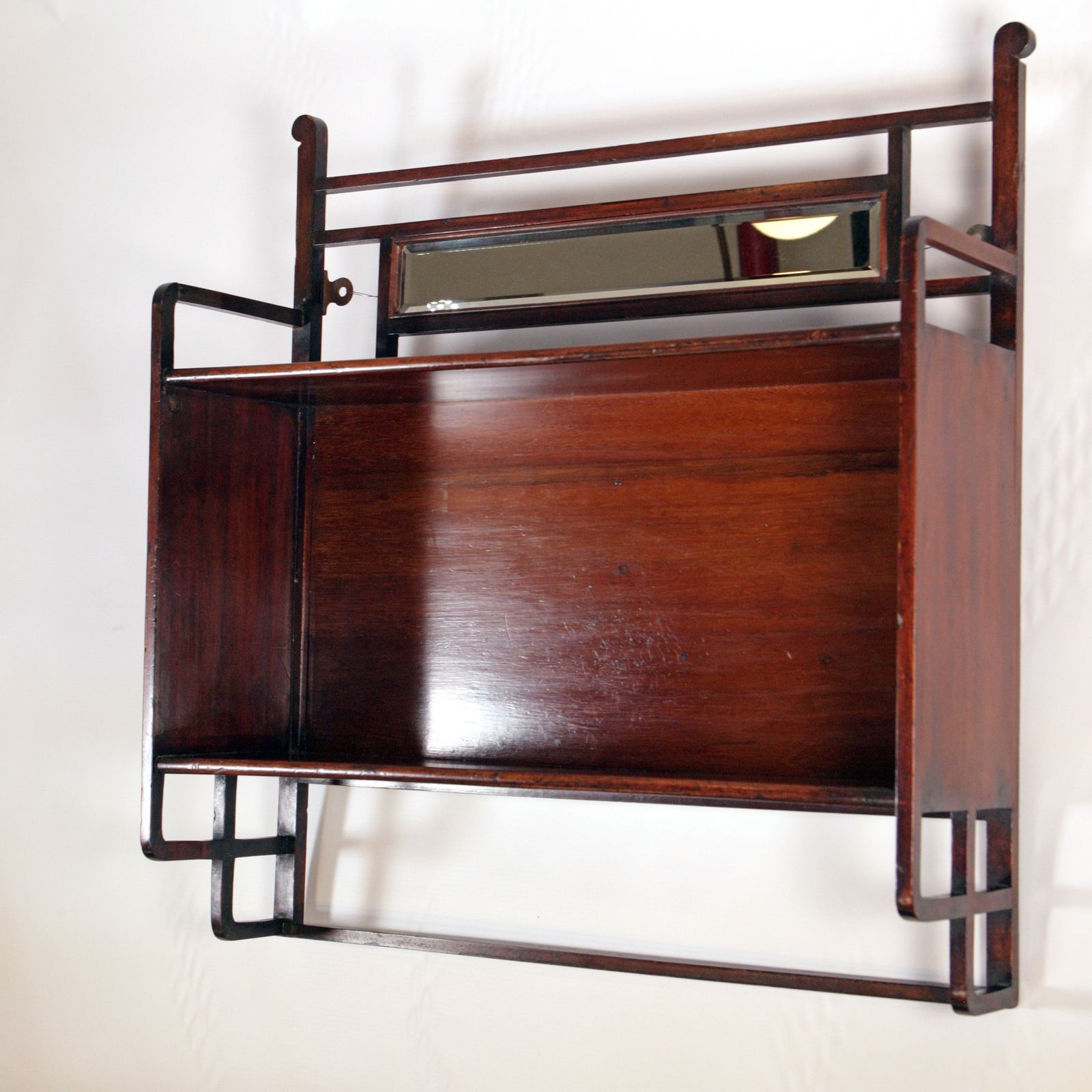 Rare Mahogany Wall Shelves In The Manner Of E. W. Godwin photo for sale
