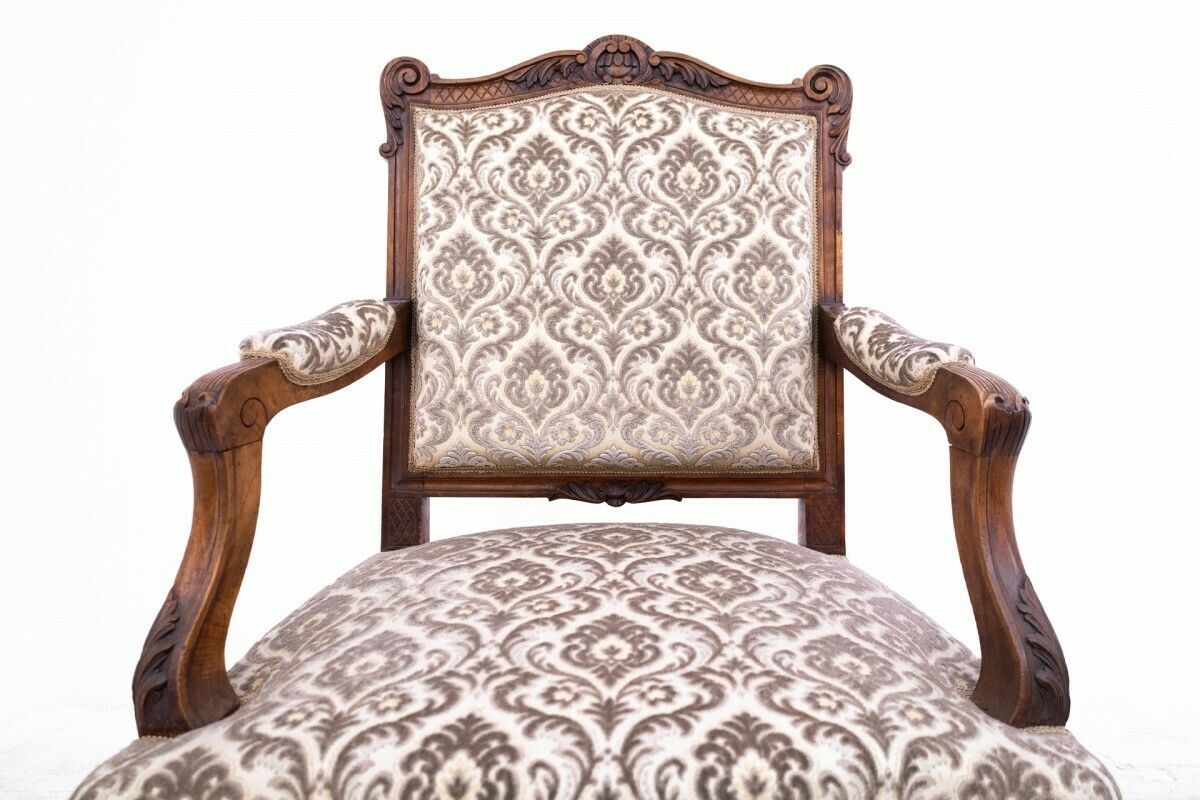 Pair Of Antique Armchairs, France, Ca. 1900. photo for sale