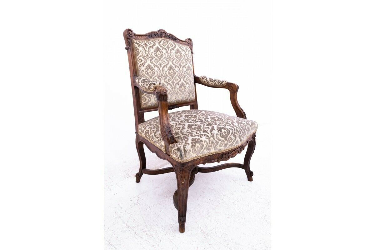 Pair Of Antique Armchairs, France, Ca. 1900. photo vintage