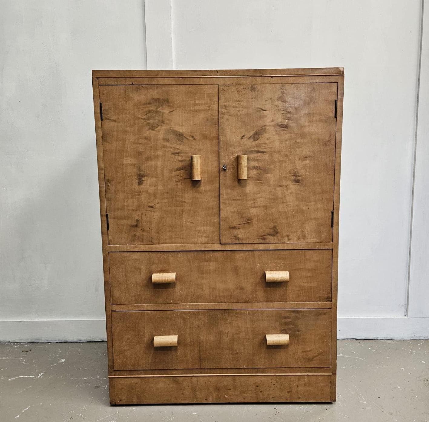 Walnut Art Deco Chest Of Drawers, 1930s