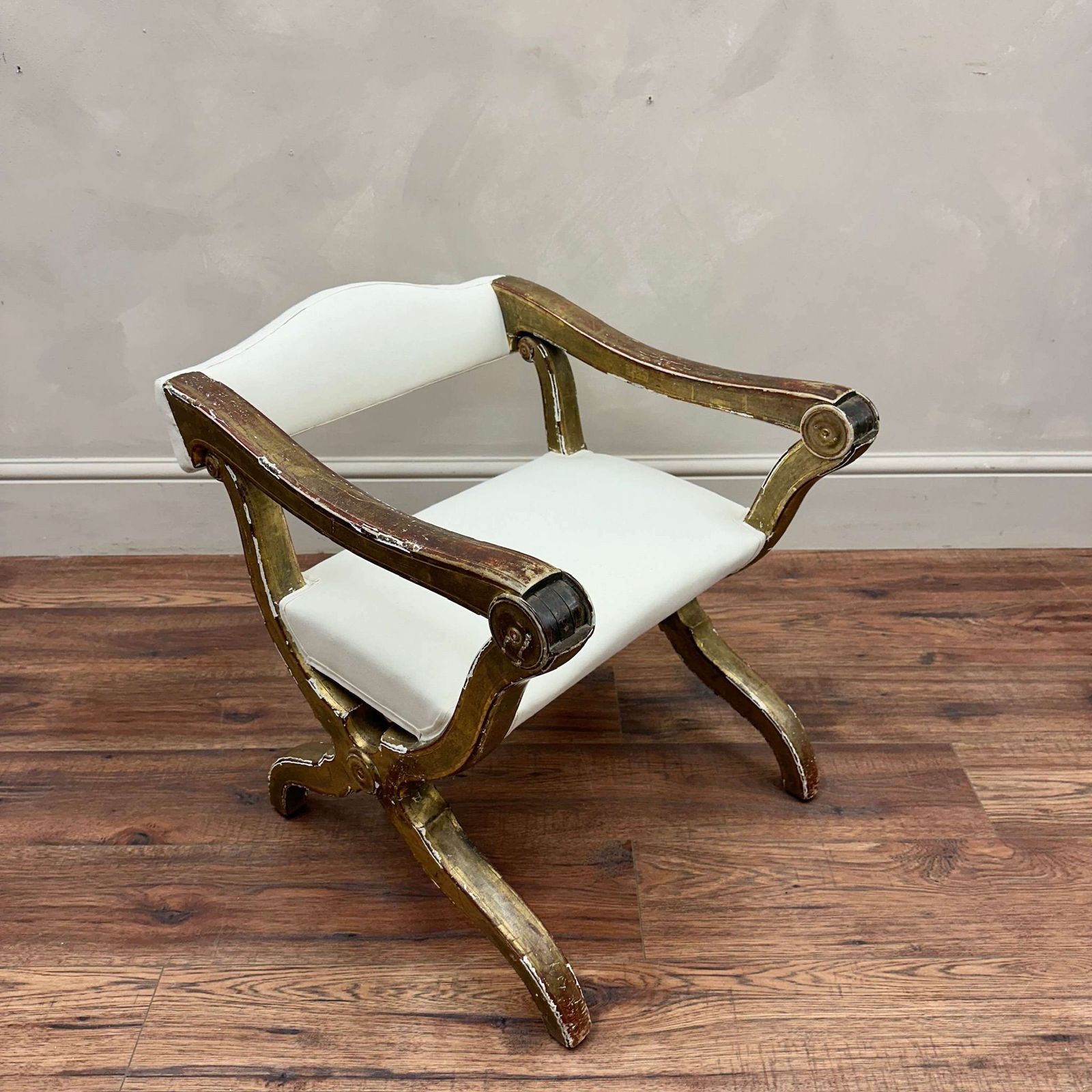 19th Century French Gilt Prayer Chair photo furniture