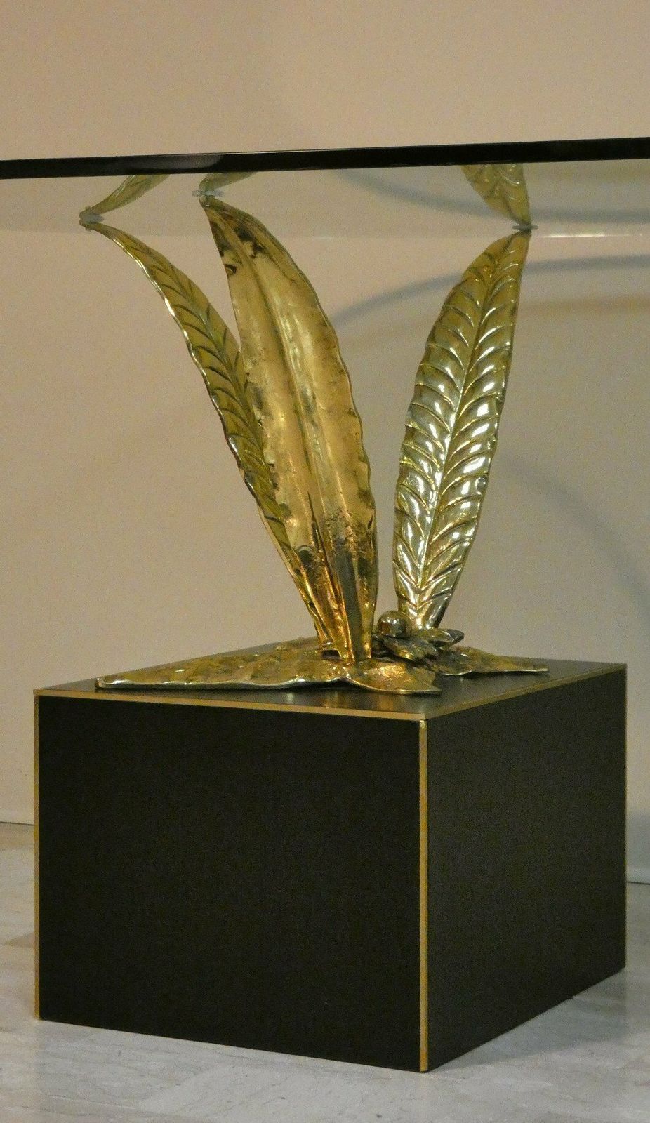 1980s Italian Bronze, Brass And Crystal Table By Gianni Versace For Versace Home photo vinterior