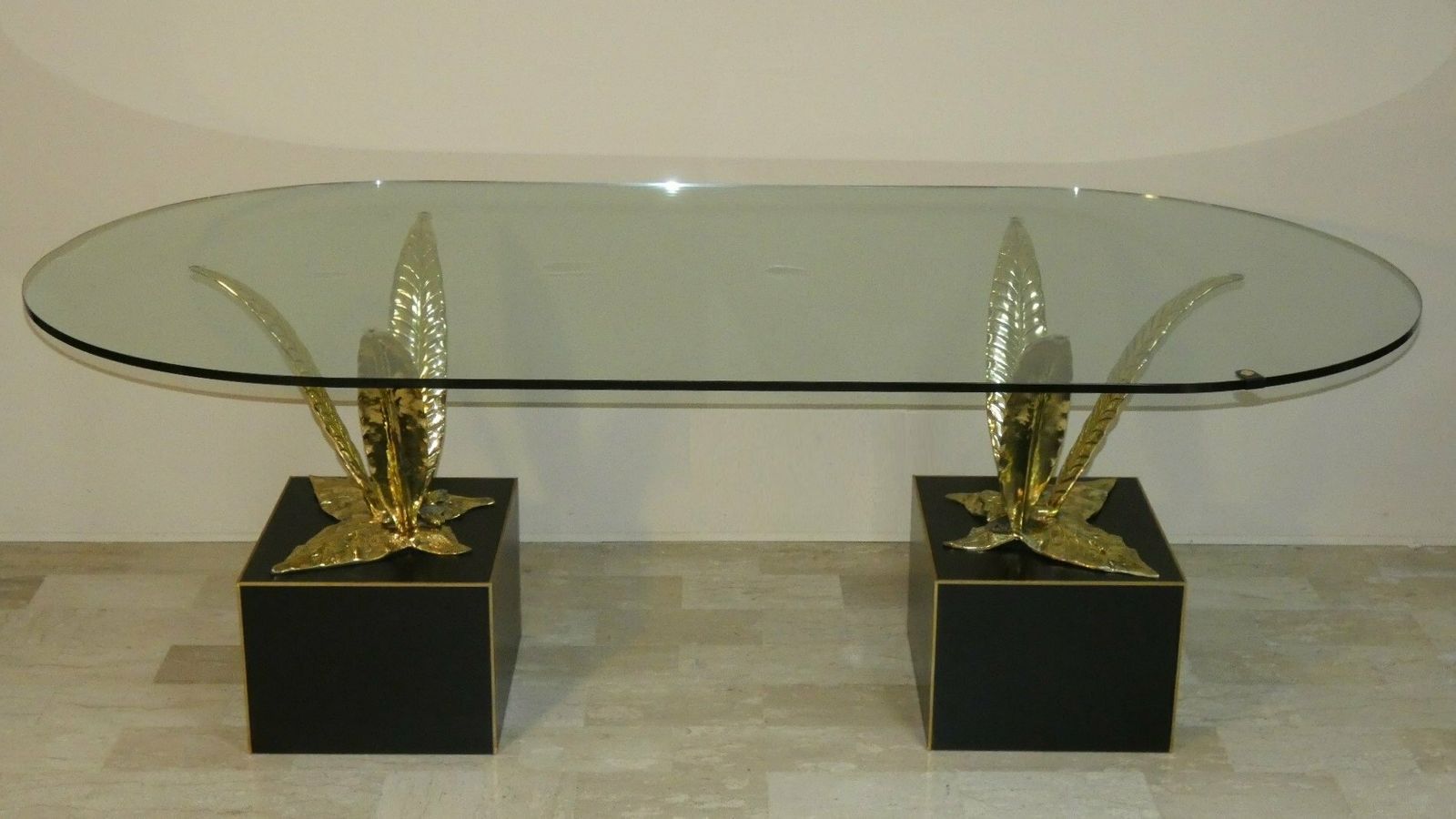 1980s Italian Bronze, Brass And Crystal Table By Gianni Versace For Versace Home