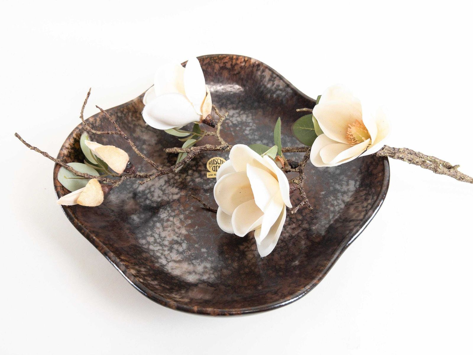 Ruscha Art Large Quadrifoglio Platter   West German Pottery   Ruscha With Original Sticker   Farmhouse Decor photo furniture