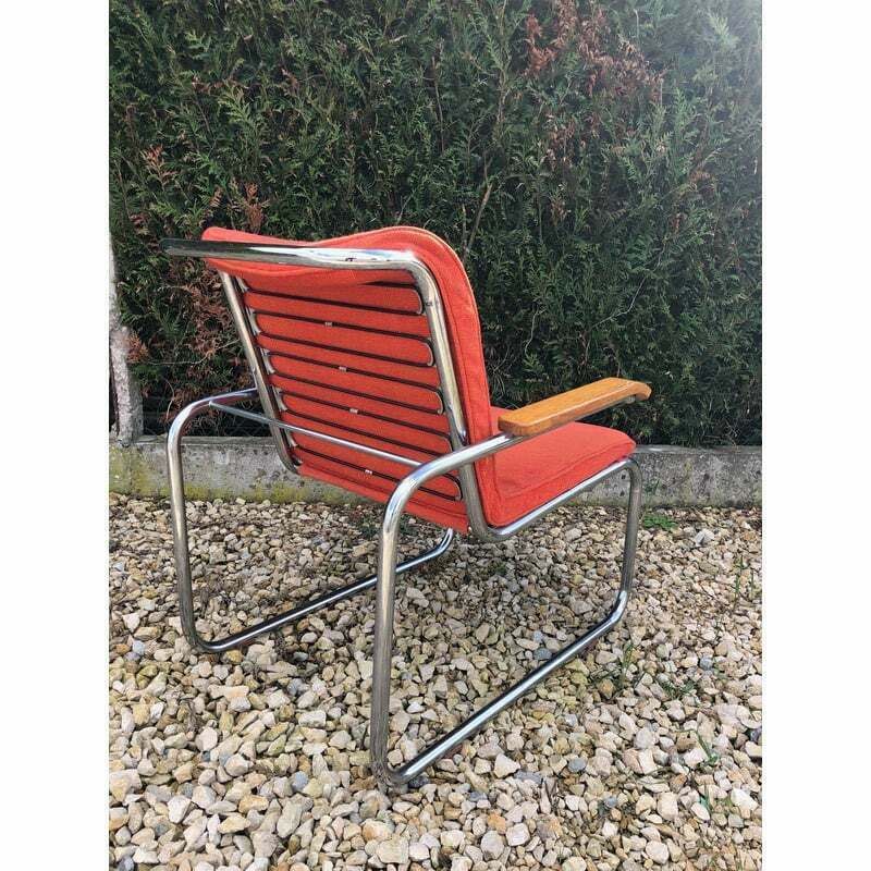Pair Of Vintage Mb Lounge Armchairs By Marcel Breuer For Knoll photo buy