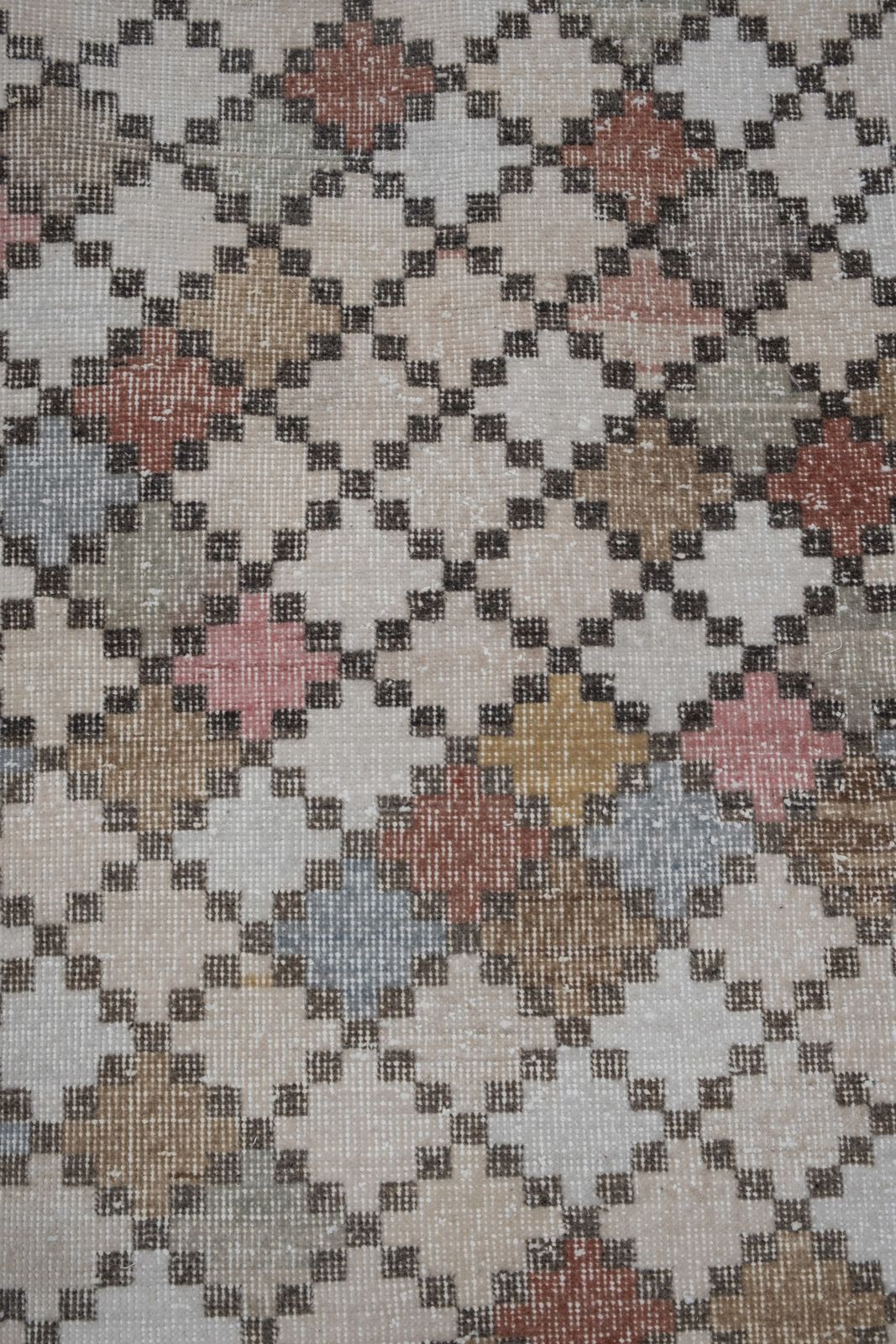 Distressed Pair Turkish Sparta Rug 118 X 187 110 X 213 Cm photo vintage