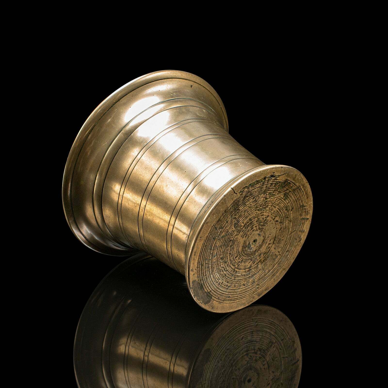 photo for sale Duo Of Antique Mortars, Pestle, English, Bronze, Apothecary Aid, Early Georgian