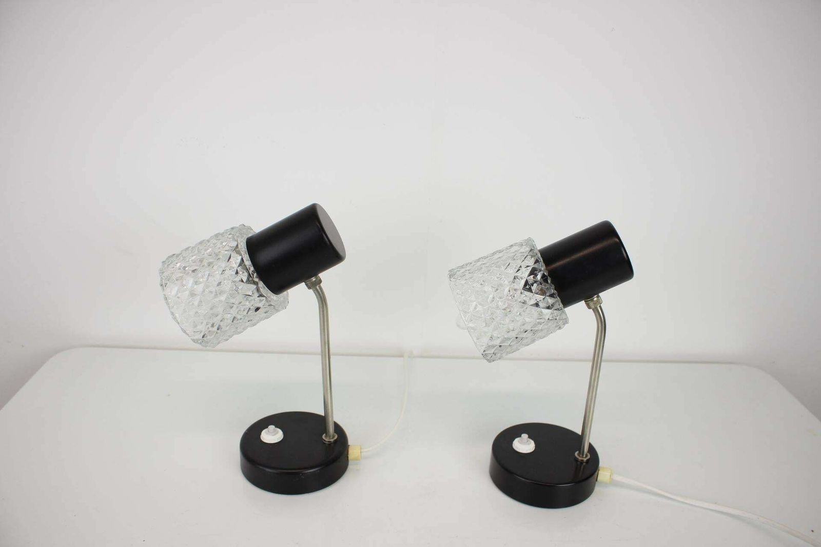 1960s Pair Of Table Lamps By Kamenický šenov, Czechoslovakia photo for sale