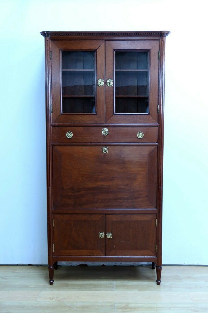Mahogany Guillotine Secretary, Louis XVI Period – Late 18th Century photo furniture