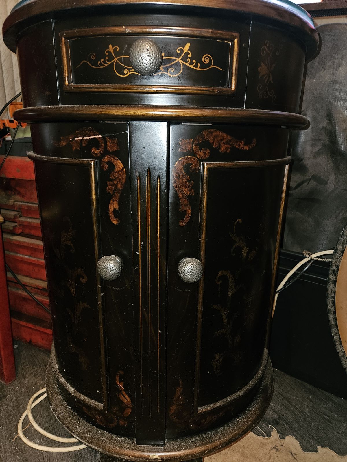 photo for sale Chinese Style Half Moon Sidetable With 4 Drawers