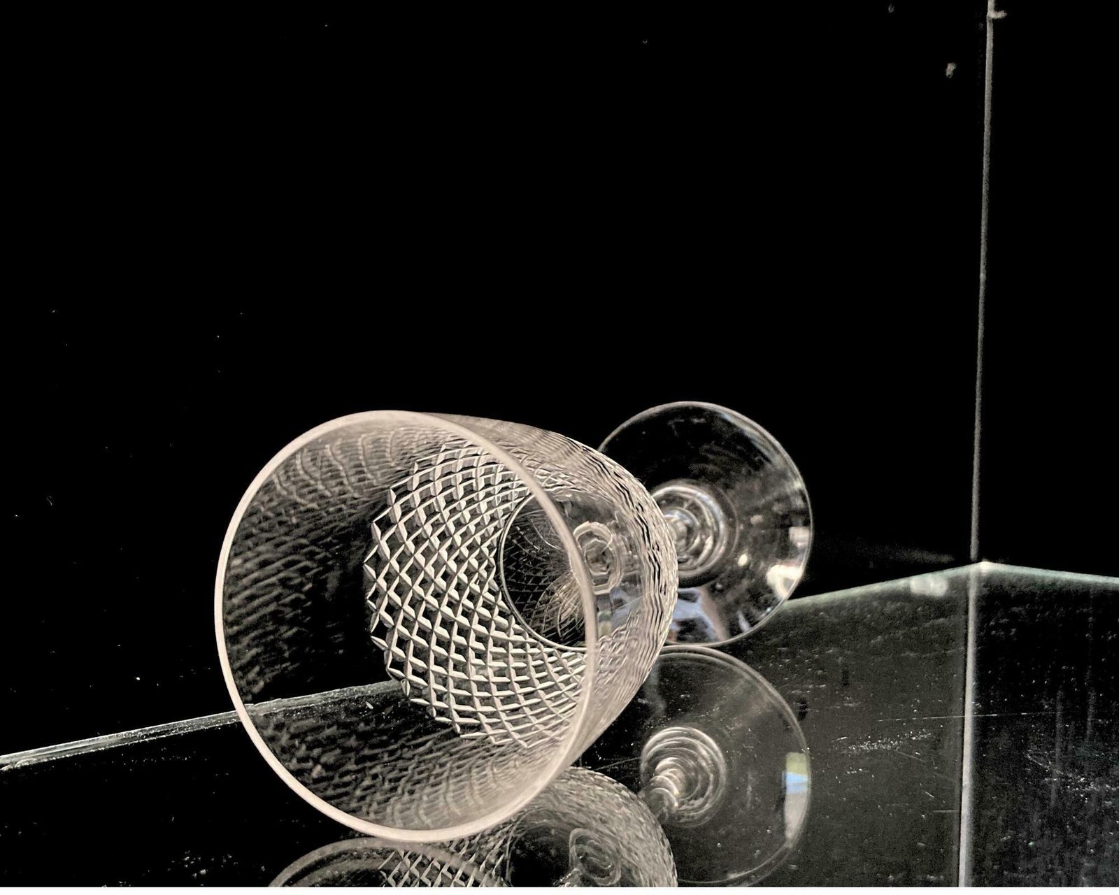 6x Crystal Cordial Glasses | Aperitif | About 1920 | Holland photo furniture