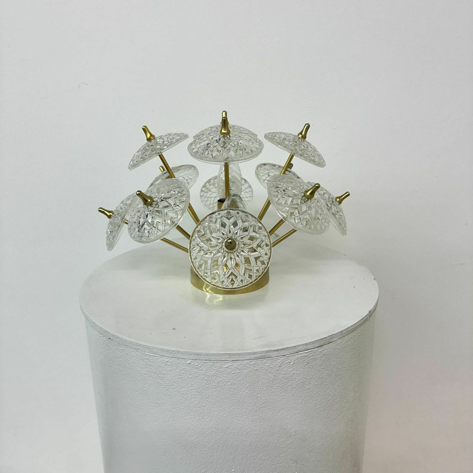 Val Saint Lambert Sputniks Wandlamp, Jaren 1960 photo for sale