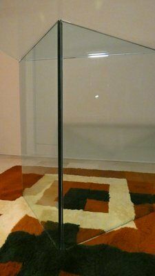 photo buy Bacco Transparent Glass Desk Attributed To Tonelli, Italy, 1980s