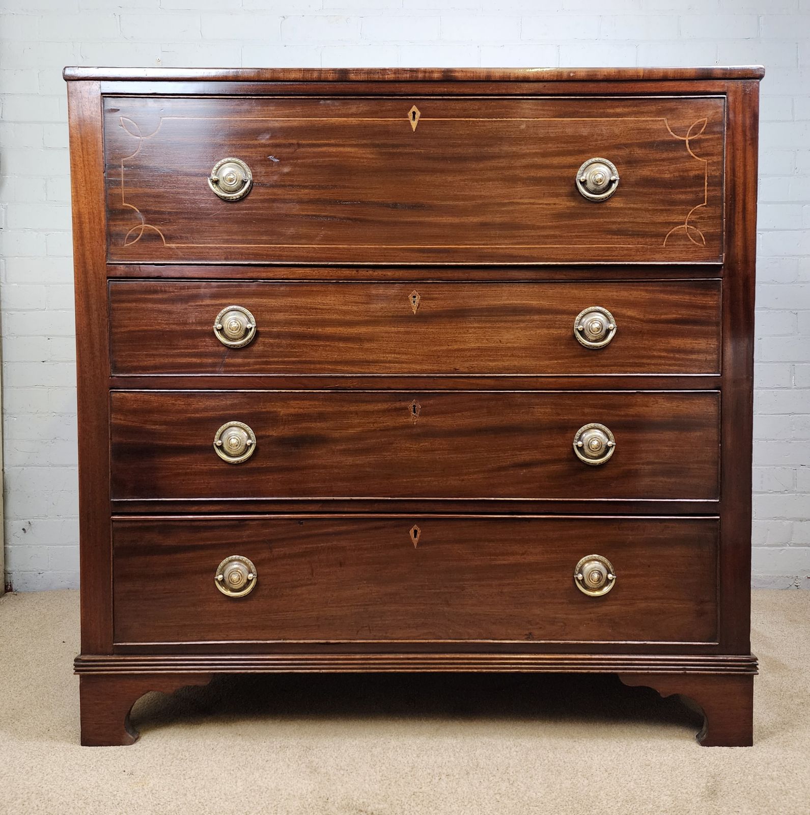 Secretaire Chest Of Drawers Georgian Mahogany Early 19th C. photo furniture