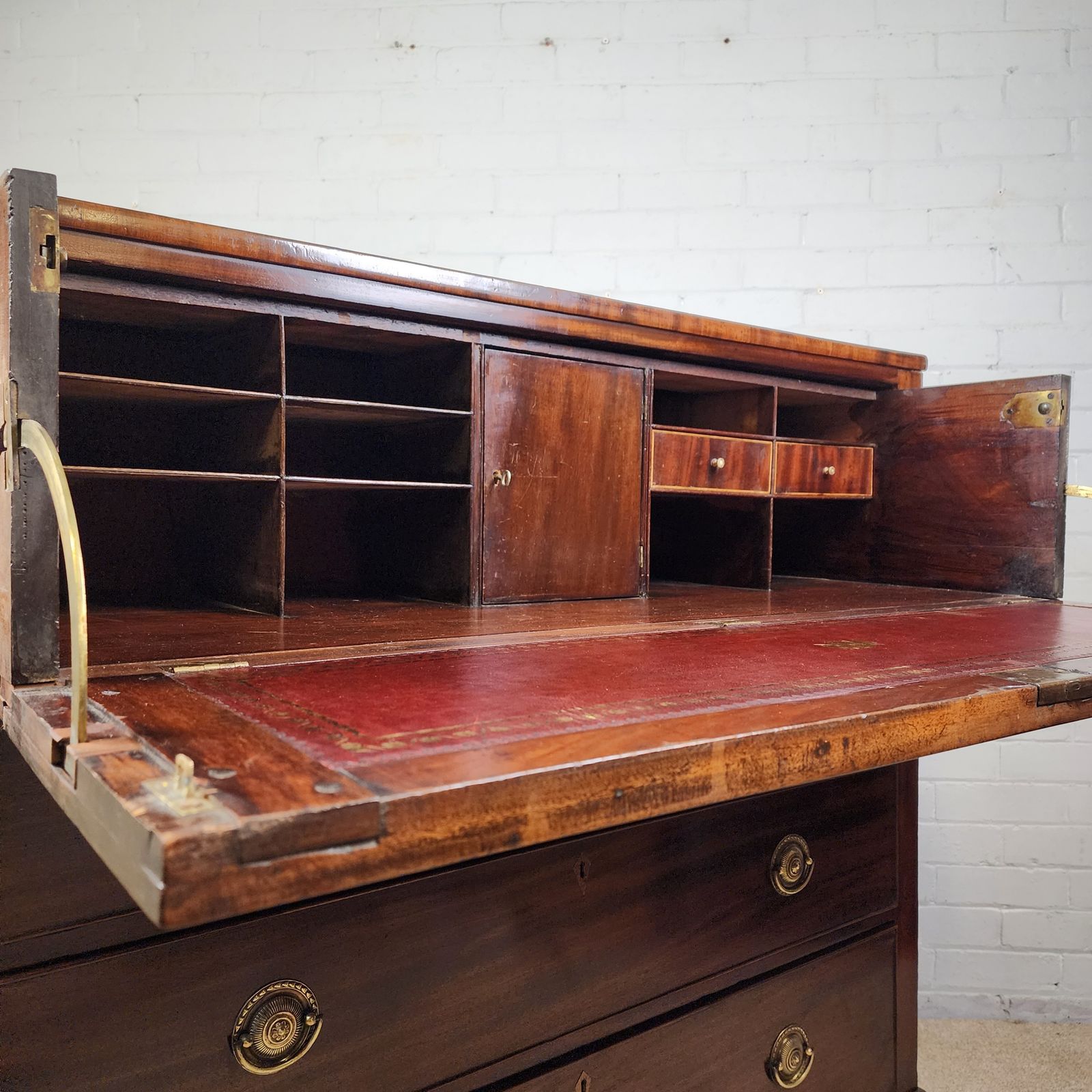 photo for sale Secretaire Chest Of Drawers Georgian Mahogany Early 19th C.