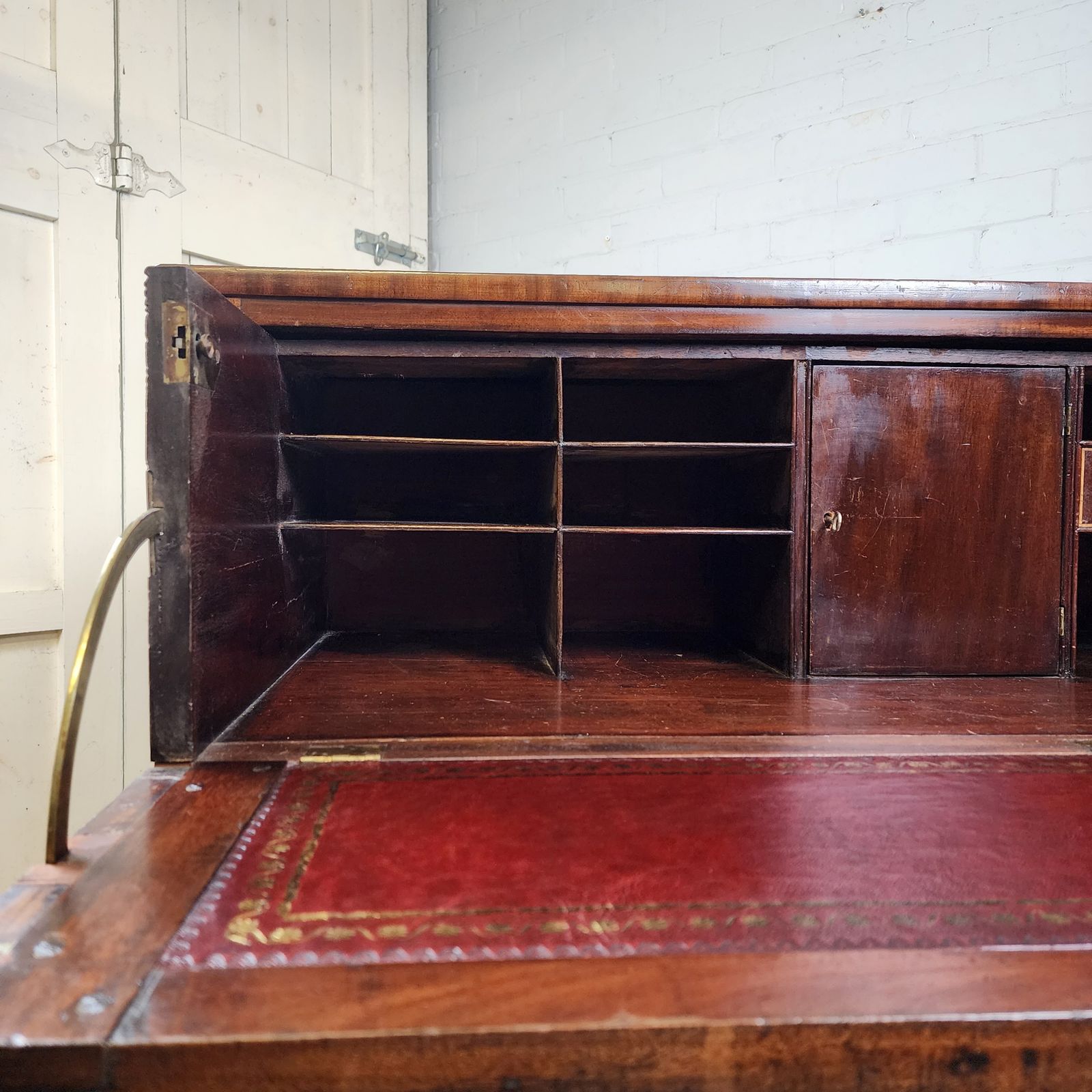 photo vinterior Secretaire Chest Of Drawers Georgian Mahogany Early 19th C.