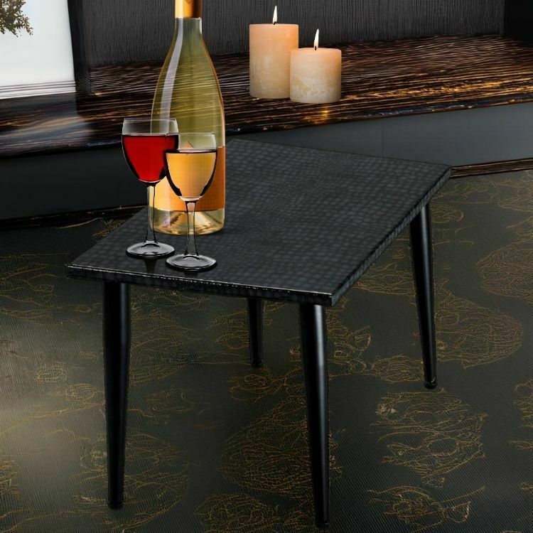 Handcrafted Black Crocodile Resin Coffee Table – High Gloss Epoxy Top, Textured Reptile Finish & Metal Legs For Modern Living Rooms & Offices photo vintage