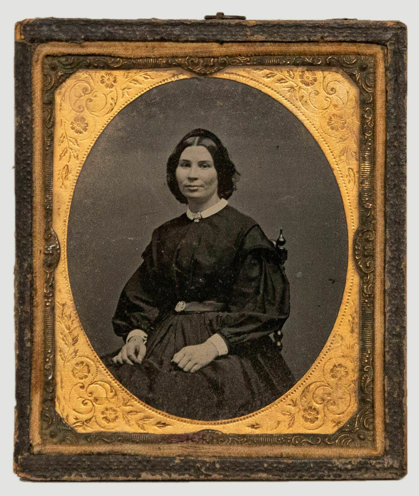 Framed Mid 19th Century Photograph Victorian Lady