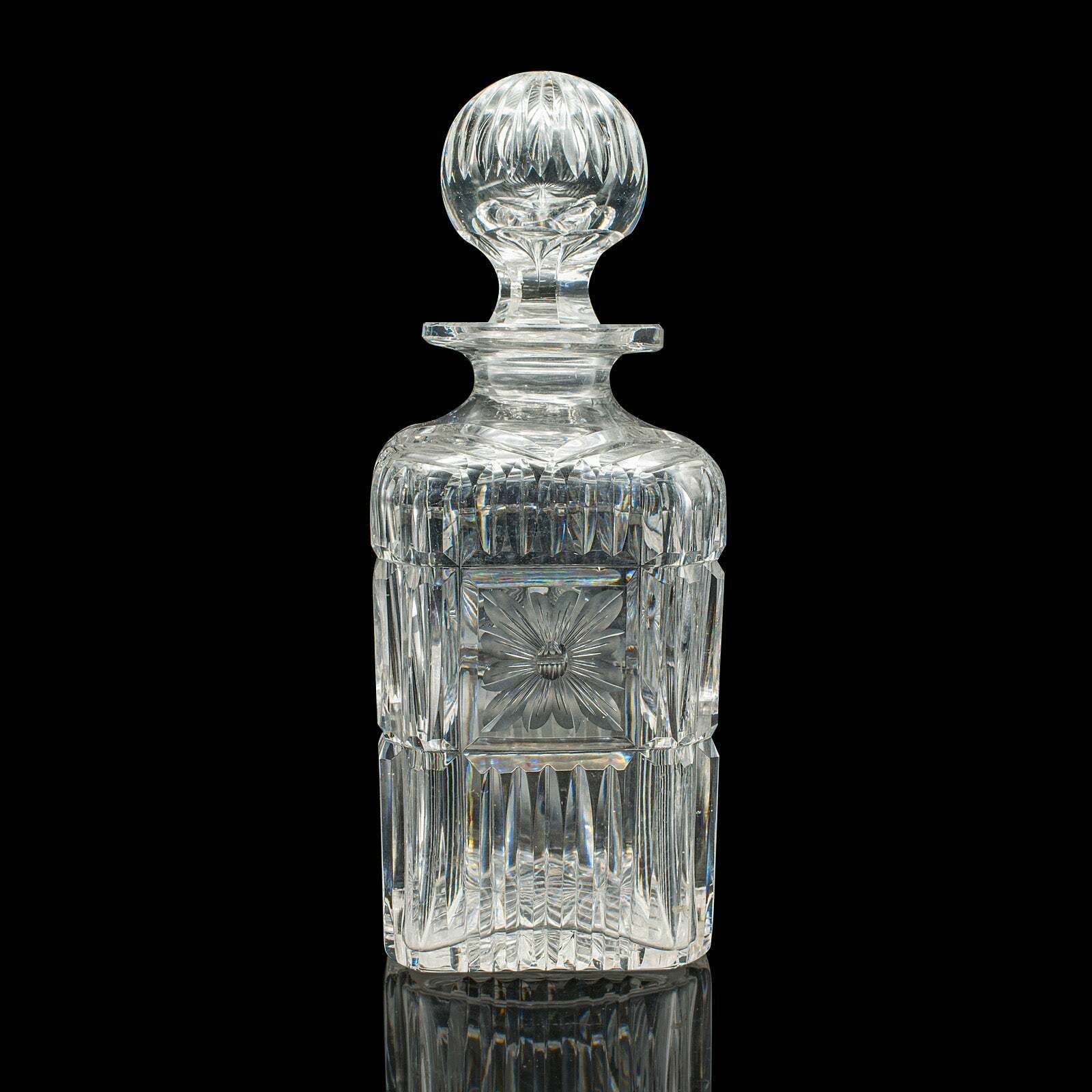 Antique Decanter Service, English, Crystal Glass, Pair, Mappin & Webb, Edwardian photo Home Decor