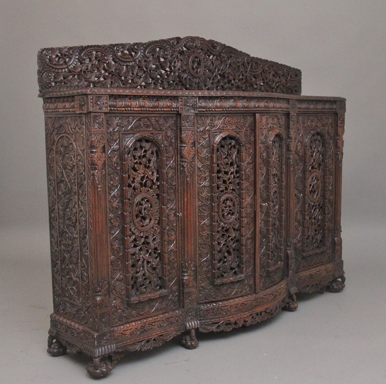 19th Century Anglo Indian Carved Cabinet photo 3550.0