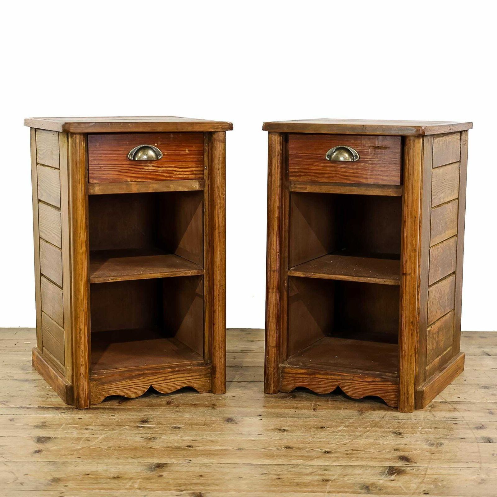 Pair Of Rustic Pine Bedside Cabinets | Bedroom Storage | Pair Of Cabinets | Pitch Pine Chest | Reclaimed Cabinets photo furniture