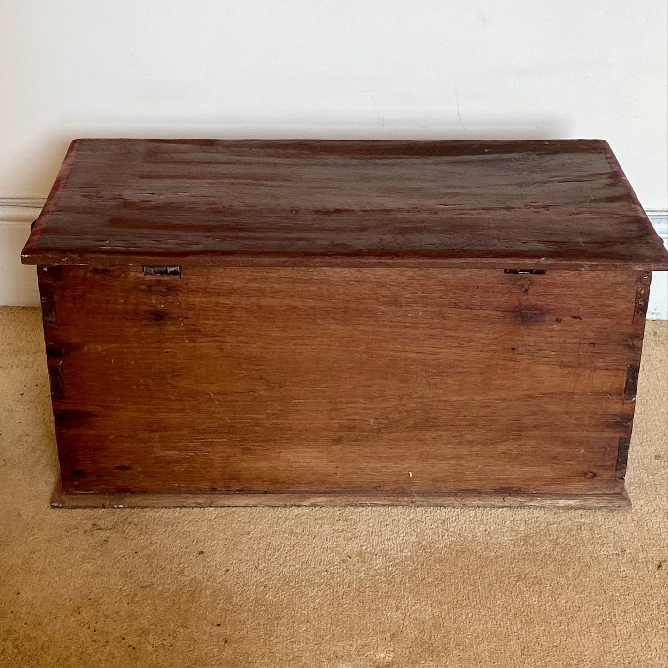 Antique 1900s Javanese Wooden Wedding Dowry Chest Trunk Indonesia photo vinterior