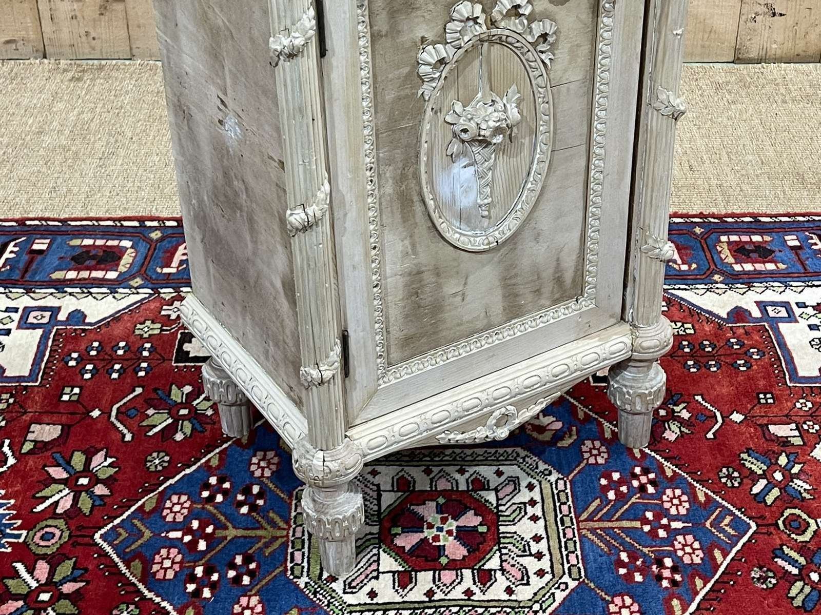 English Fir Bedside Table From The 1950s photo vintage