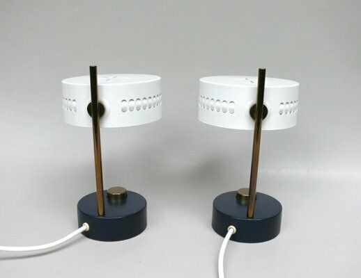 Bedside Table Lamps For Mategot, 1950s, France, Set Of 2 photo vintage