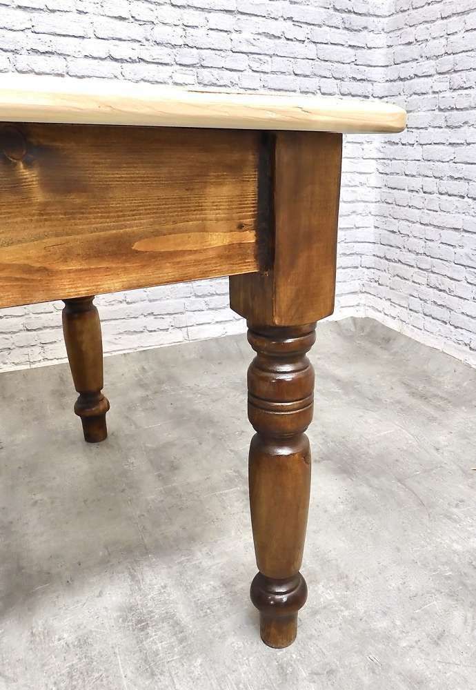 Pine Farmhouse  Kitchen Dining Table   Seats 8 photo buy