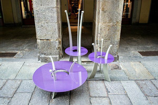 Three Orchid Coffee Tables By Massimo Morozzi For Archizoom, 1980s, Set Of 3 photo furniture