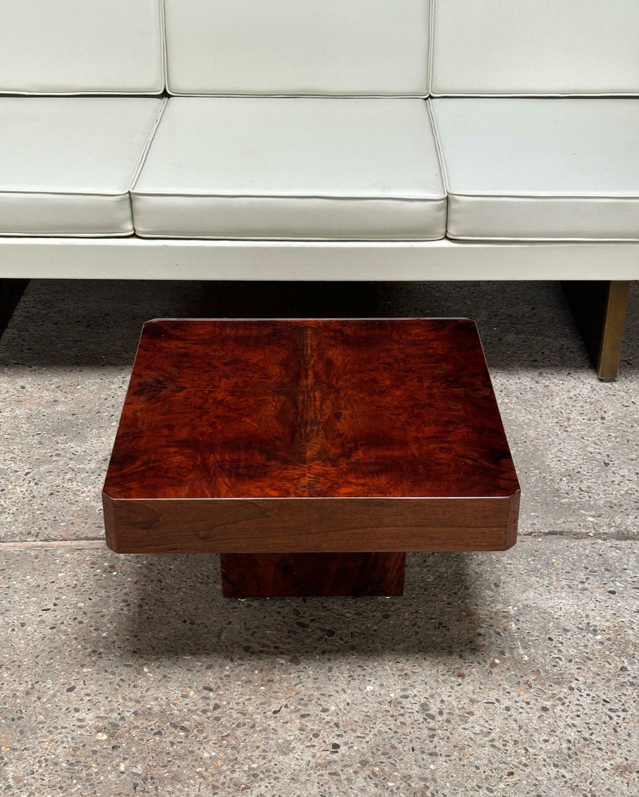 Lacquered Parchment Coffee Or Side Table In The Style Of Aldo Tura, Italy 1970's photo for sale