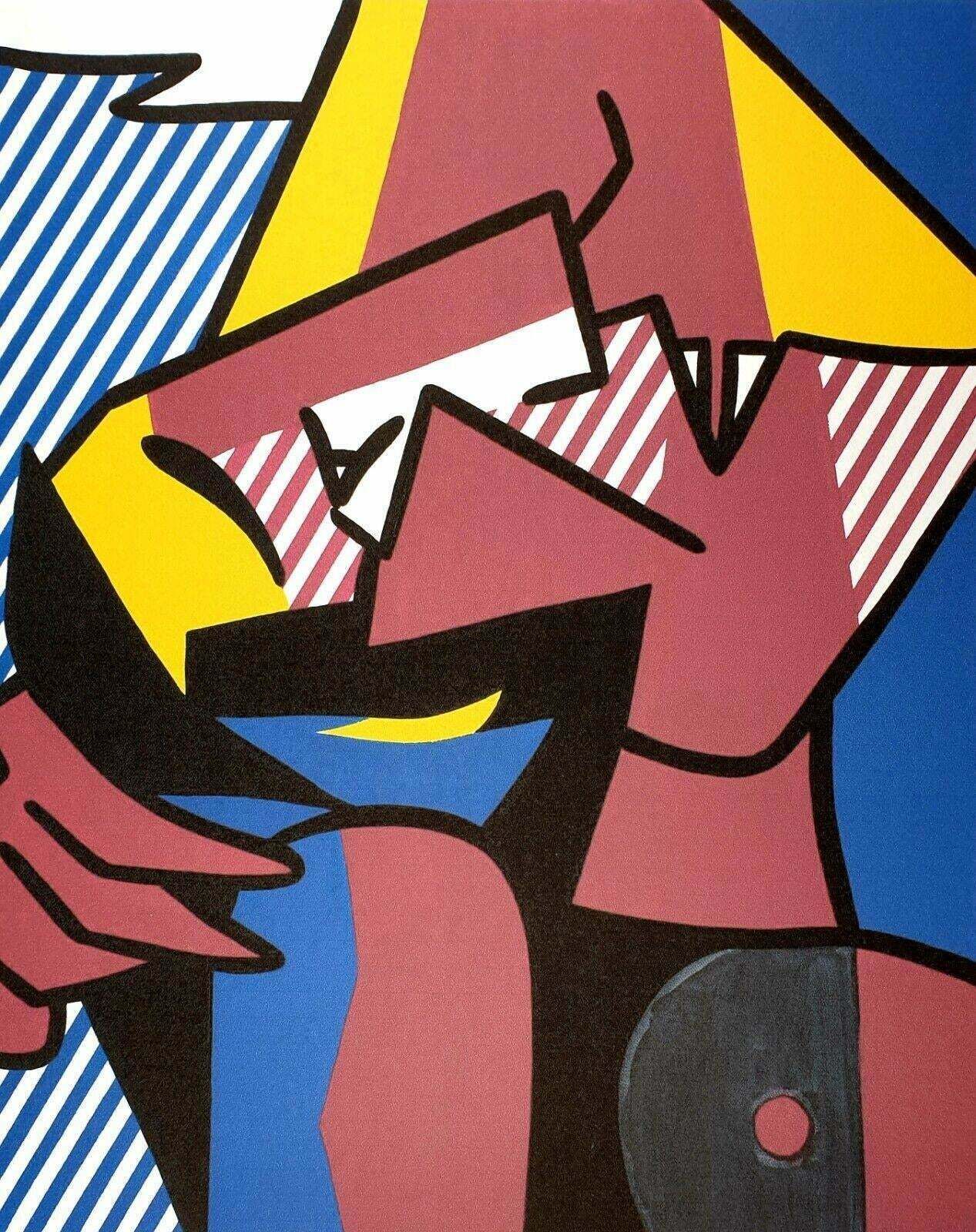1980s Original Roy Lichtenstein "Despair" Limited Edition Lithograph photo furniture