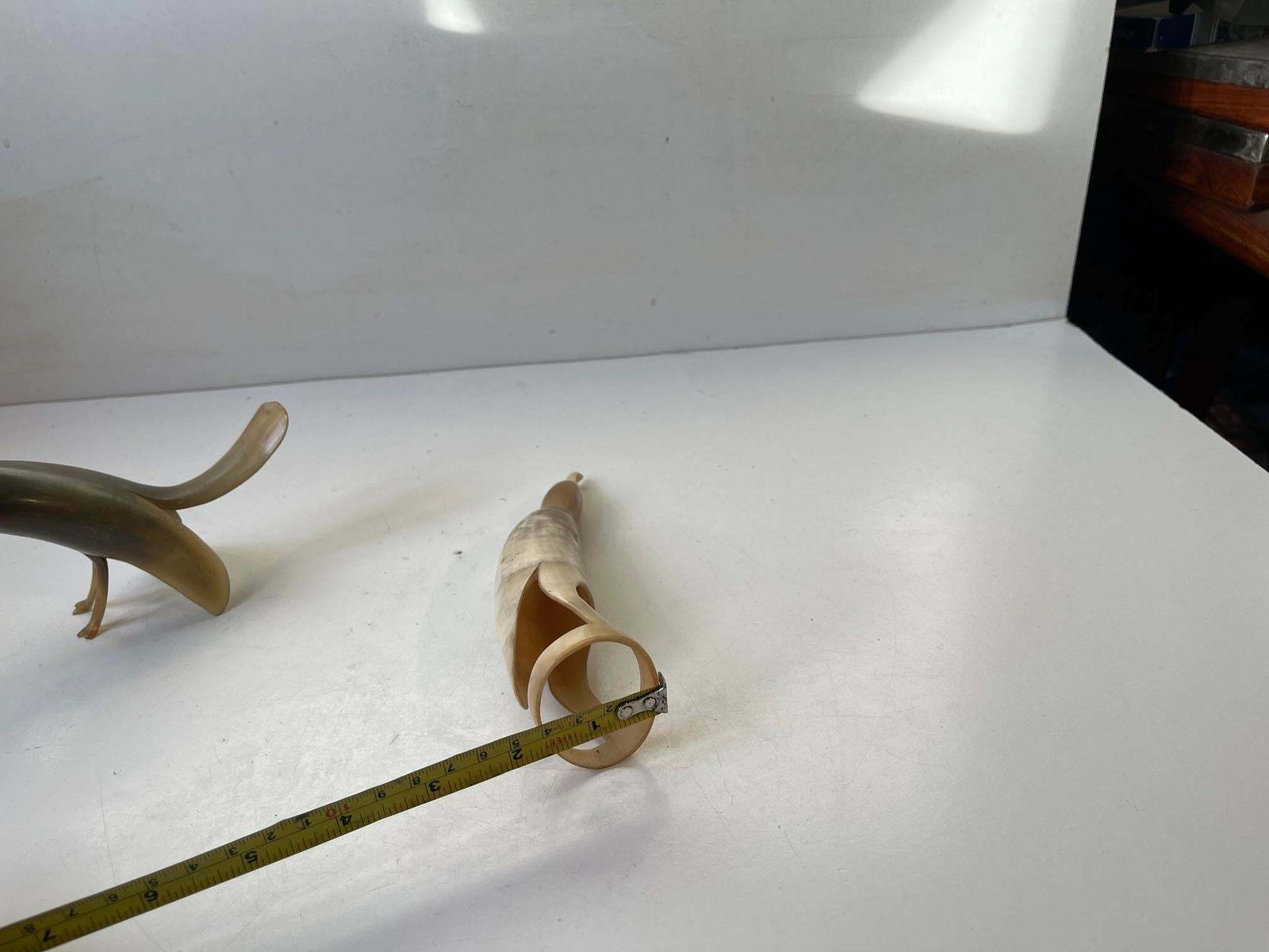 Sculptural Mid Century Stylized Birds Carved From Steer Horn, 1960s photo buy