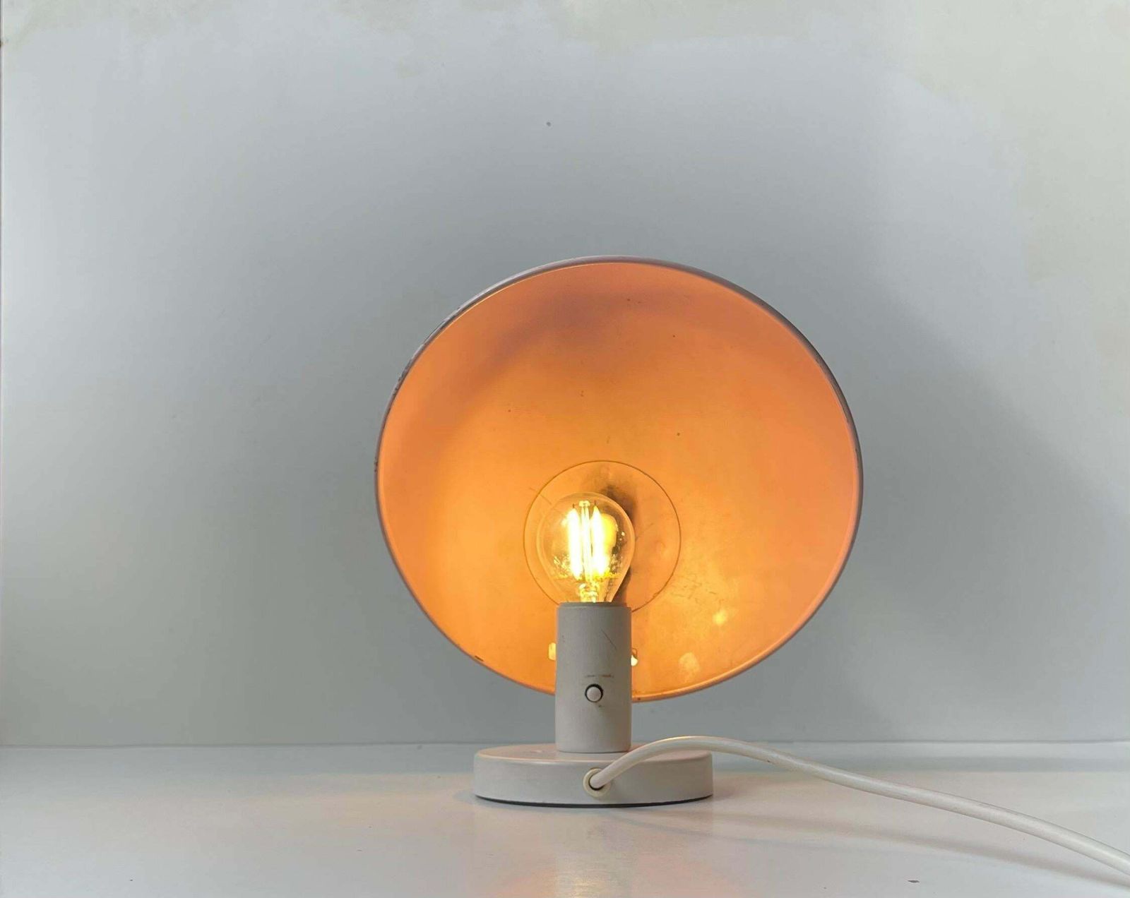 Vintage White Ph Hat Wall Sconce By Poul Henningsen For Louis Poulsen, 1970s photo 388.0
