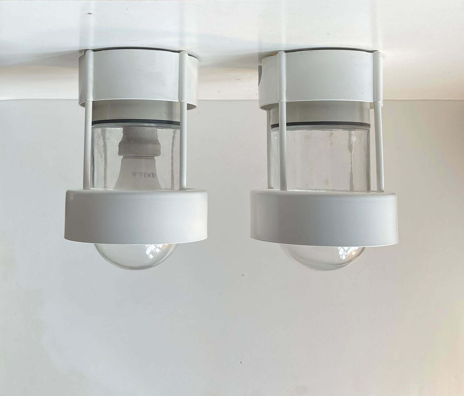 Louis Poulsen White Minimalist In Or Outdoor Ceiling Lamps By Jens Møller Jensen photo for sale