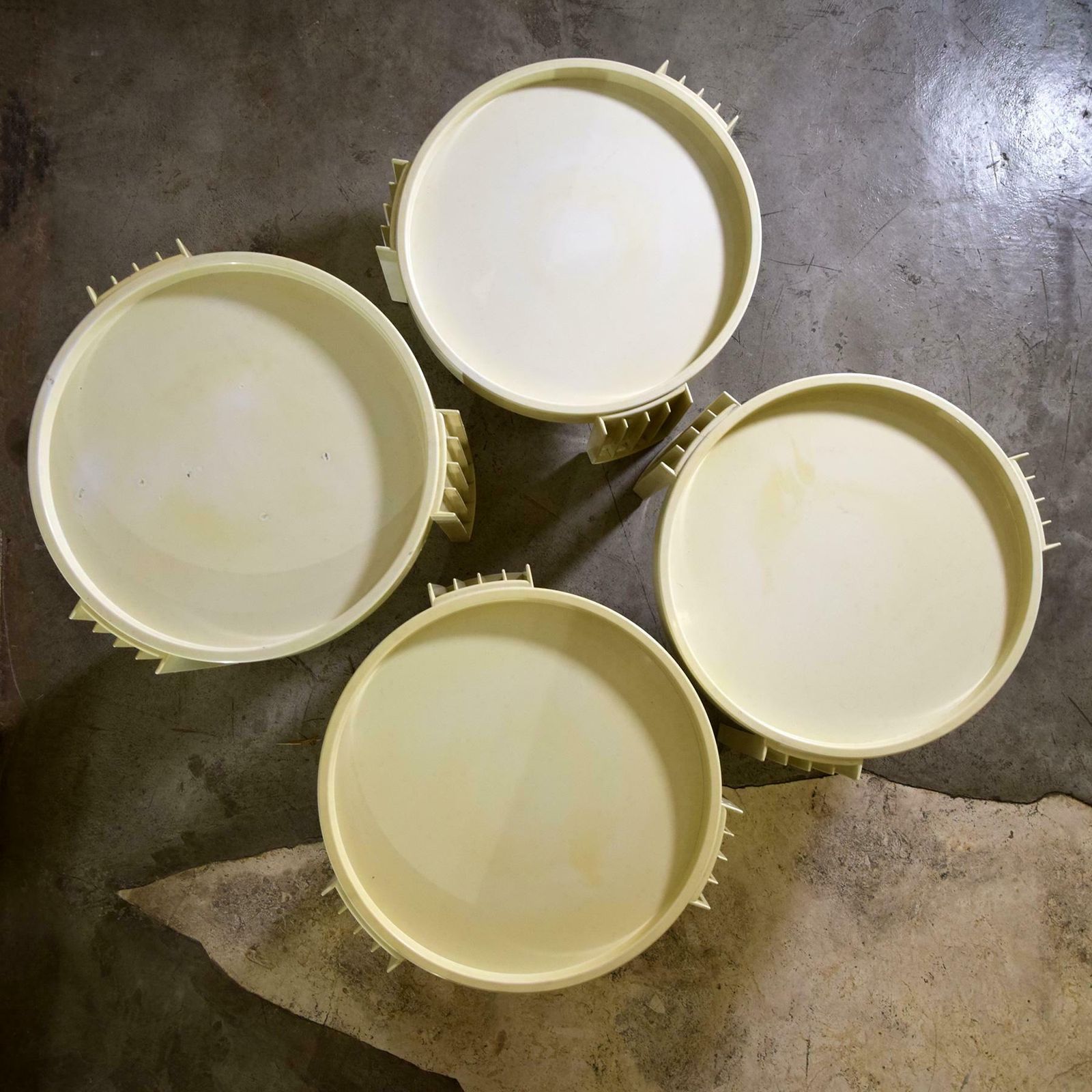 Gianfranco Frattini For Cassina Set Of Four Coffee Table Late 60s. photo vintage
