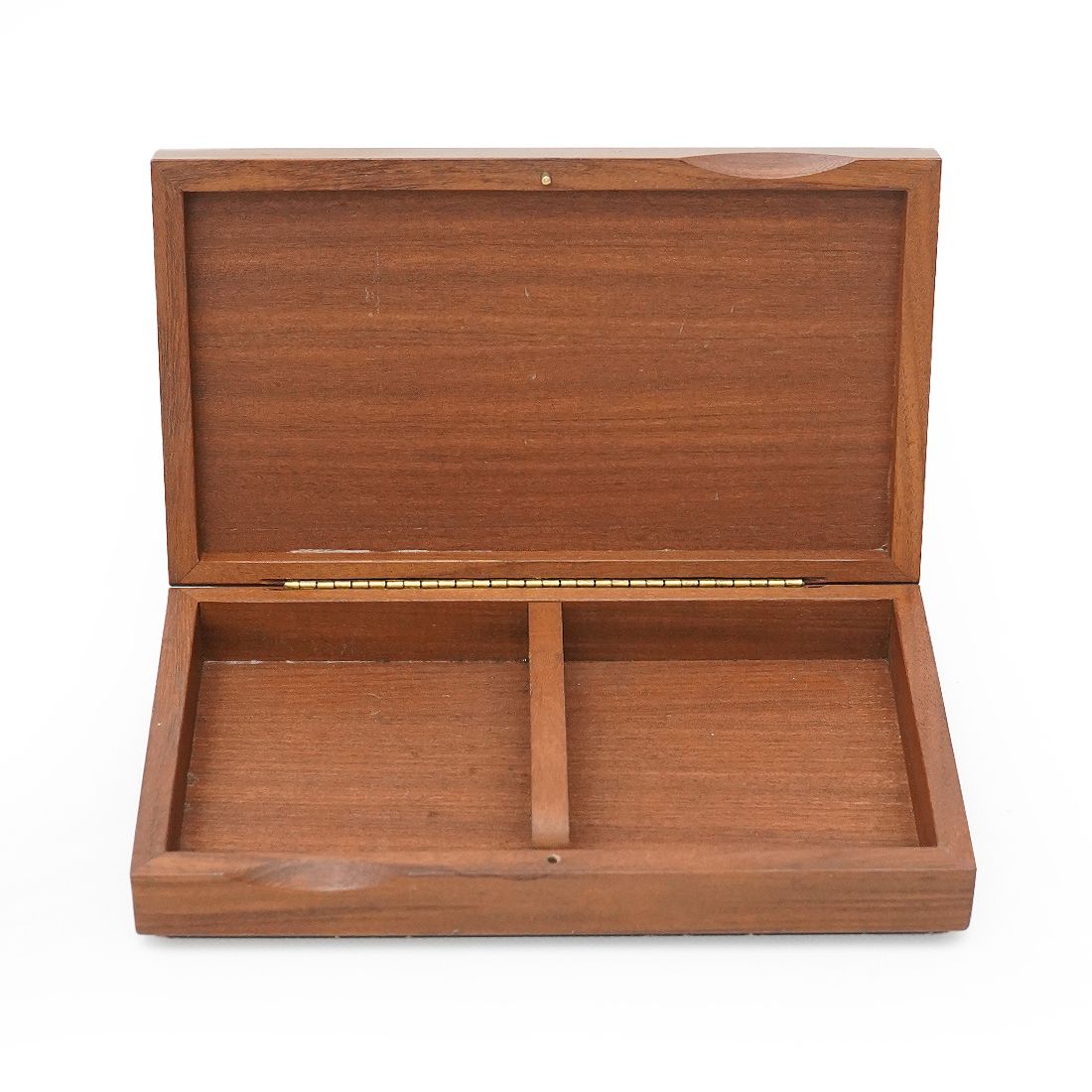 Wooden Box With Enameled Copper Lid, 1960s photo Home Decor