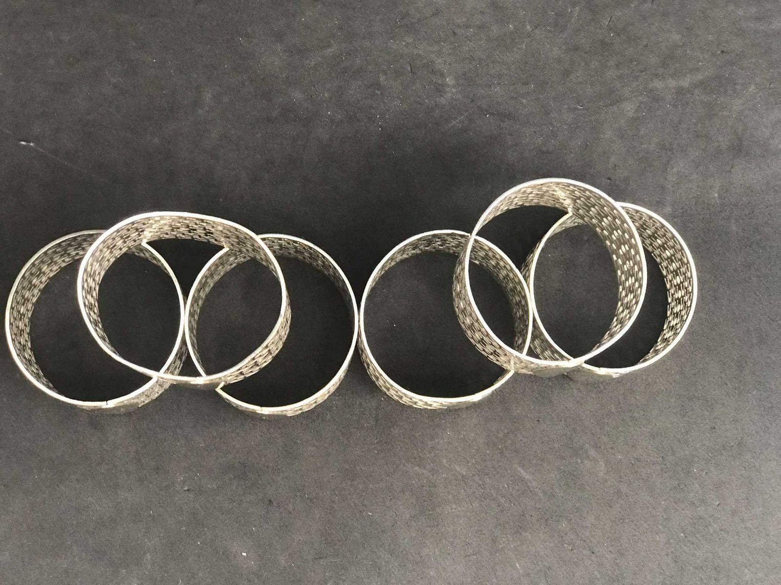 photo furniture Napkin Rings English Epns Silver Plated 1940s Wedding Gift Set 6 Gift For Couple Table Decor Luxury Gift Family Gift British Decor