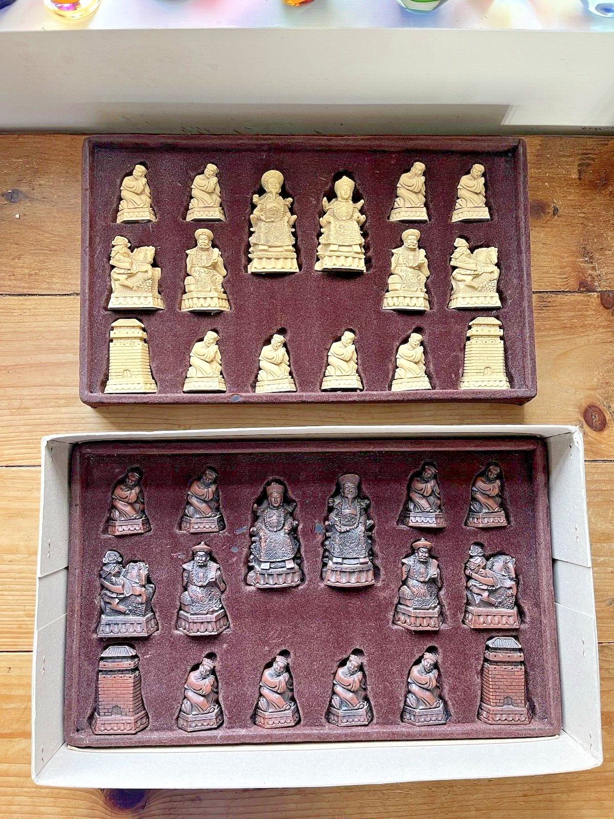 Quality Sac Studio Anne Carlton Shanghai Chinese Oriental Chess Set & Board A141 photo vinterior