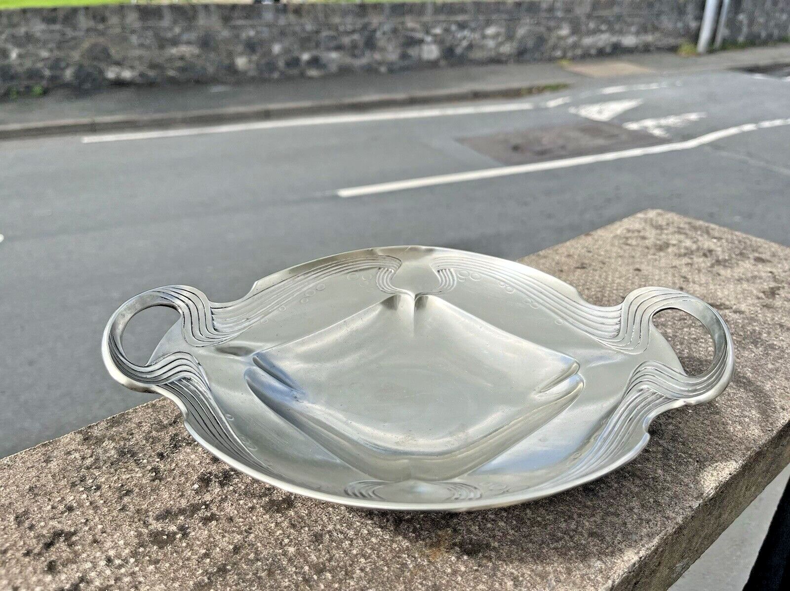 120.0 Art Nouveau Wmf Orivit Pewter Jugendstil Pedestal Bowl Stand Tazza Dish photo