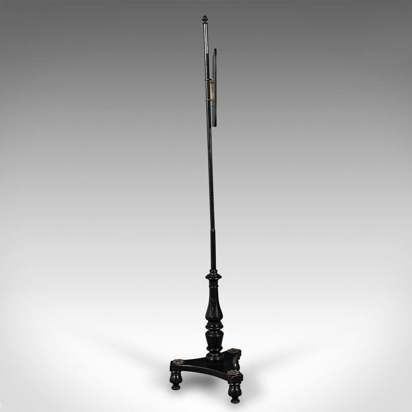 Antique Fireside Pole Screen, English, Height Adjustable, Aesthetic, Victorian photo Home Fixtures