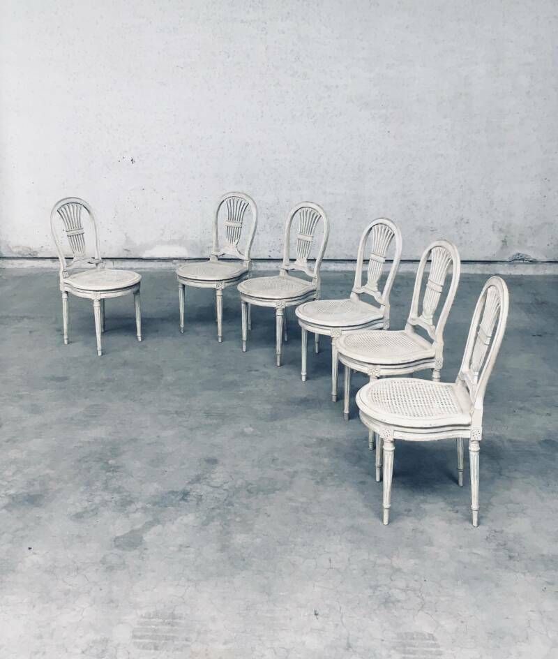 Louis XVI Stijl Eetkamerstoelen, Set Model Fer à Cheval, Frankrijk, Jaren 1940 photo 1500.0