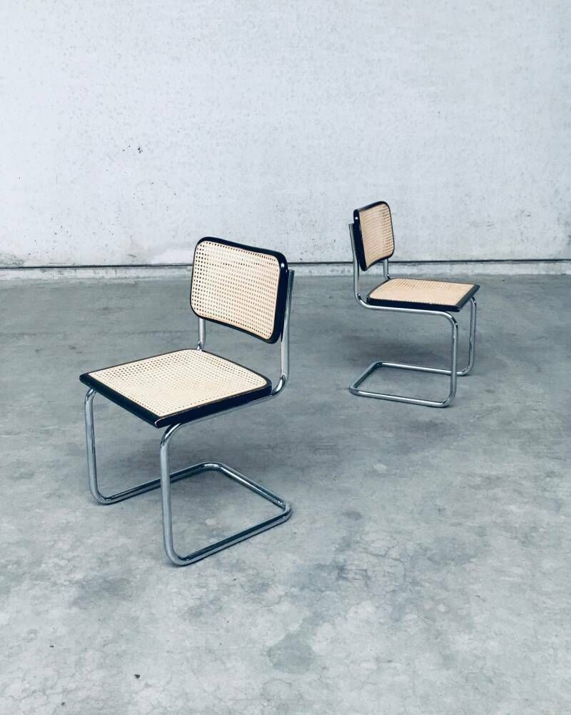 Bauhaus Design Cesca Eetkamerstoelen Set, Italië Jaren 1980 photo 575.0