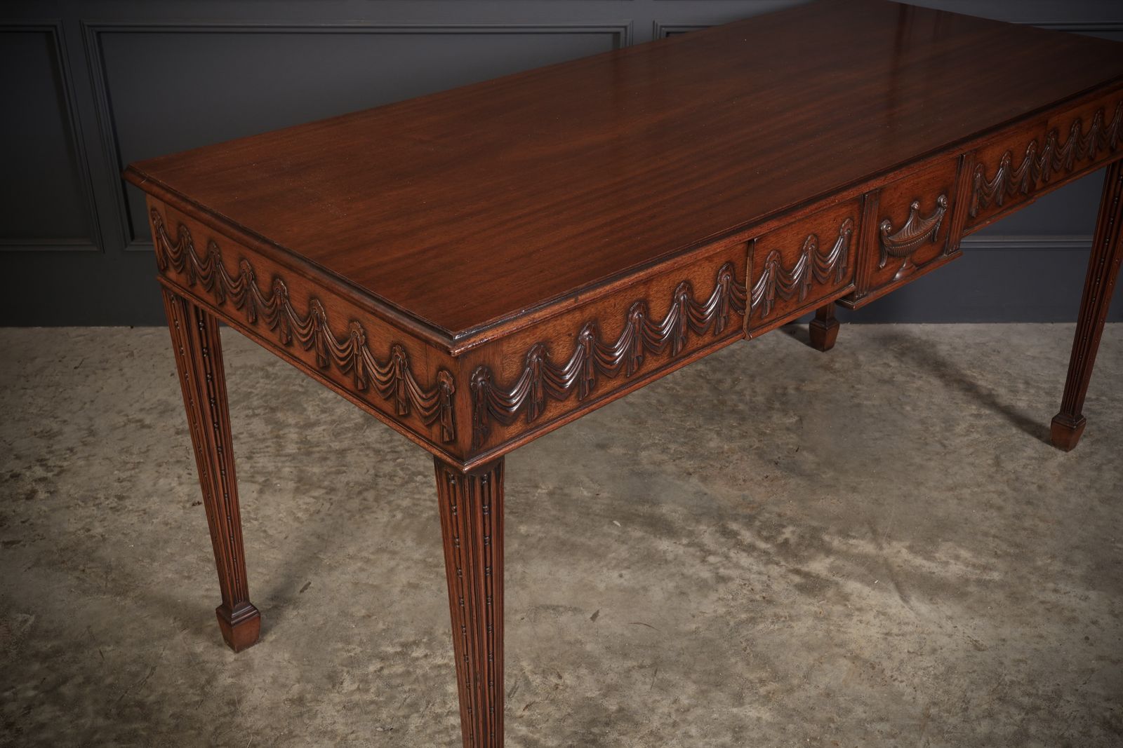 Large Sheraton Style Mahogany Serving Table photo furniture