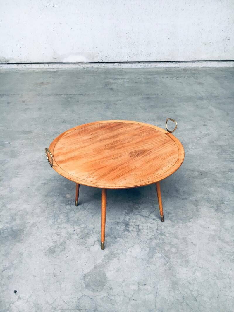 Midcentury Modern Design Tray Coffee Or Side Table, Italy 1960's photo for sale