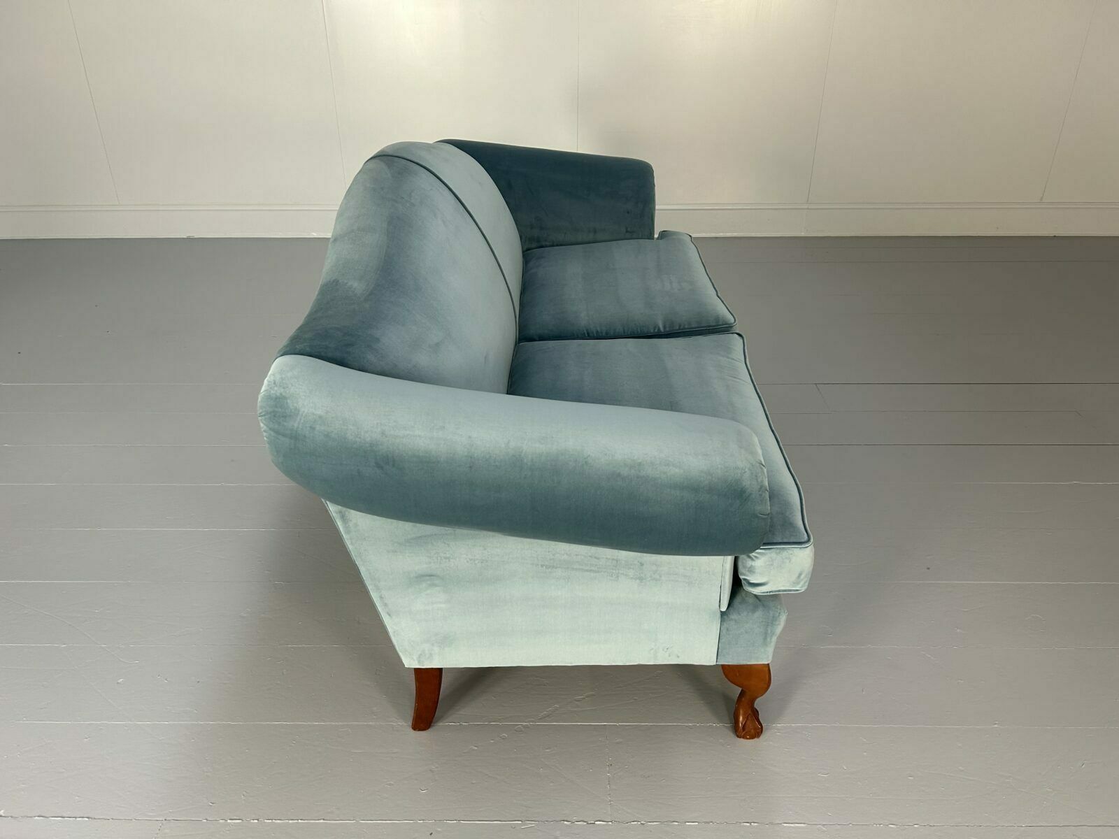 Wesley Barrell “Marlborough” 3 Seat Sofa – In Pale Blue Velvet photo buy