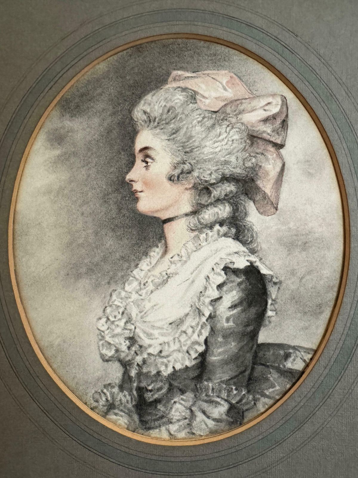 Late 19th Century Pencil & Watercolour Portraits (Set Of 8) photo for sale