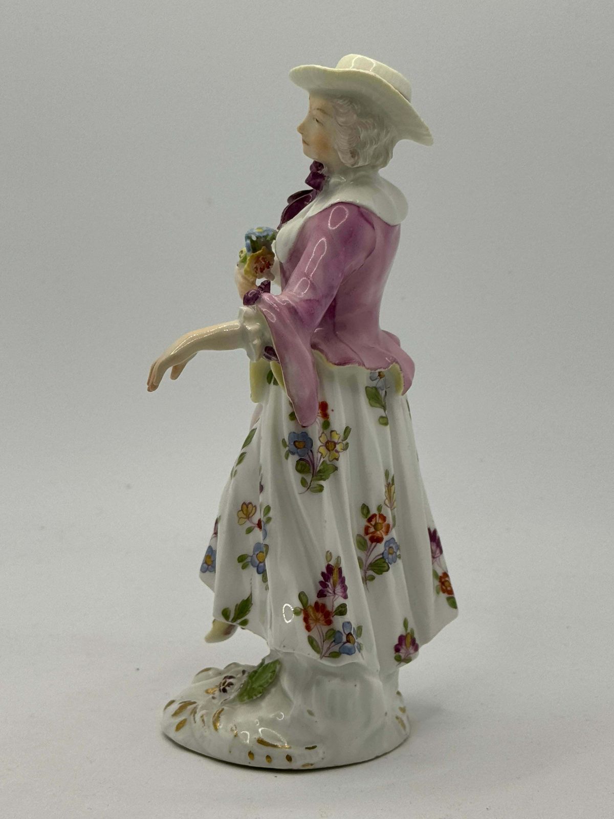 18th Century Meissen Figurine Of A Lady photo for sale