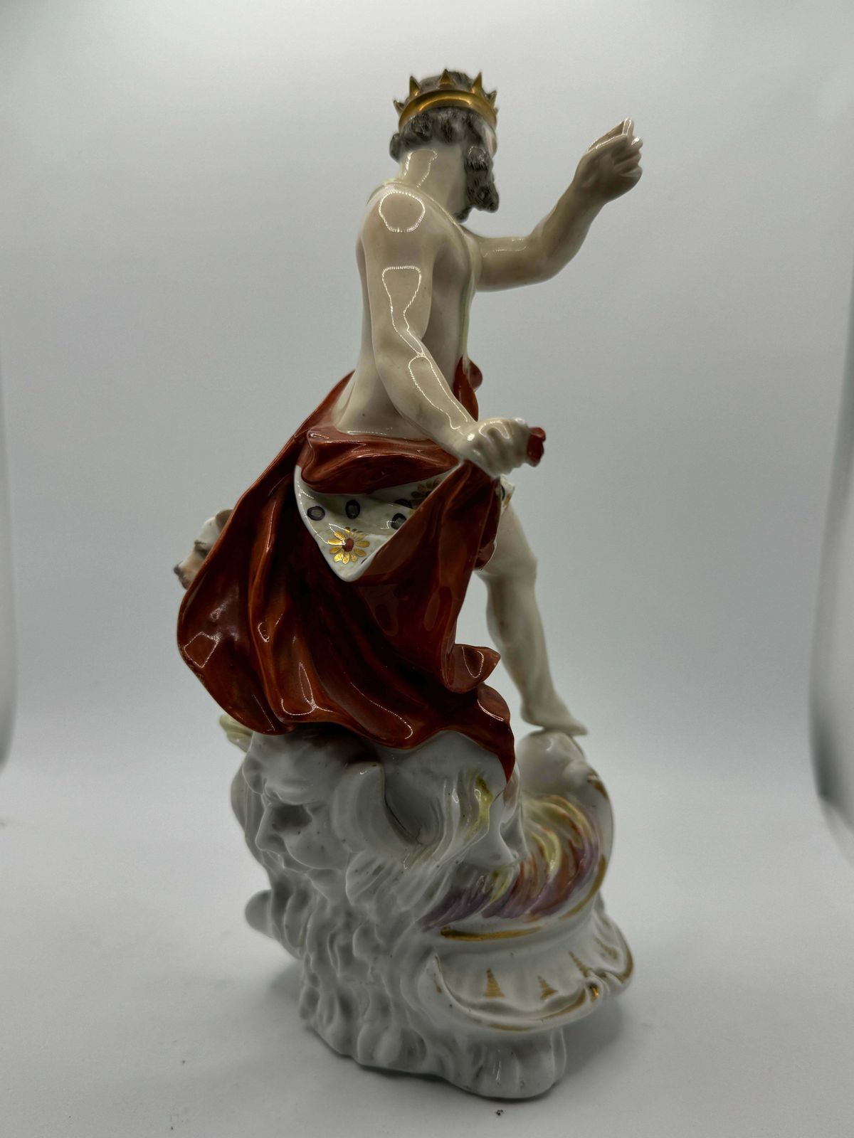 18th Century Derby Porcelain Figure Group Of Pluto And Cerberus photo vintage